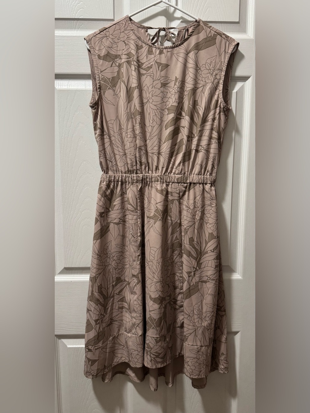 Royal Robbins Taupe Floral Sleeveless Dress